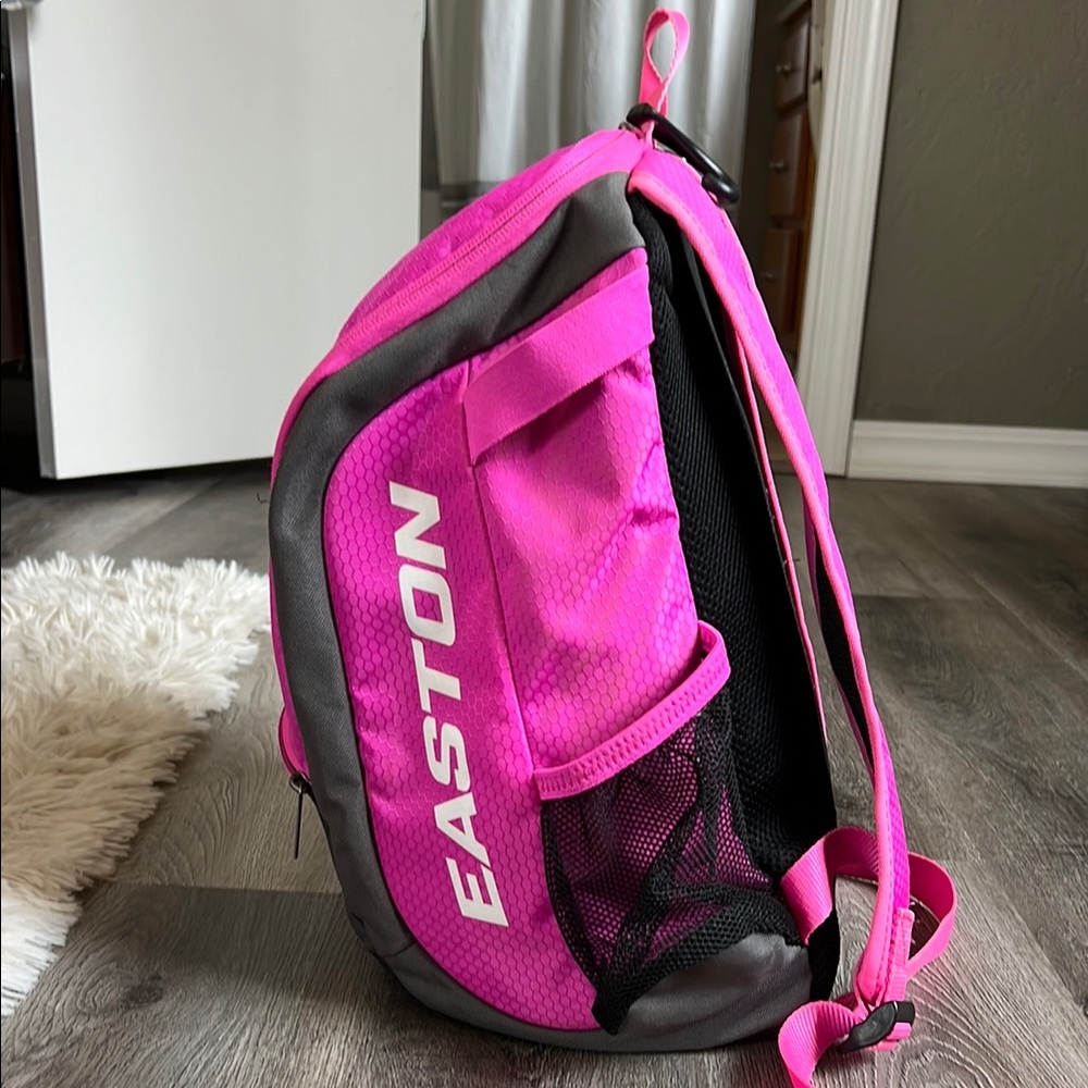 Easton Pink and Gray Bat Backpack - Good condition!